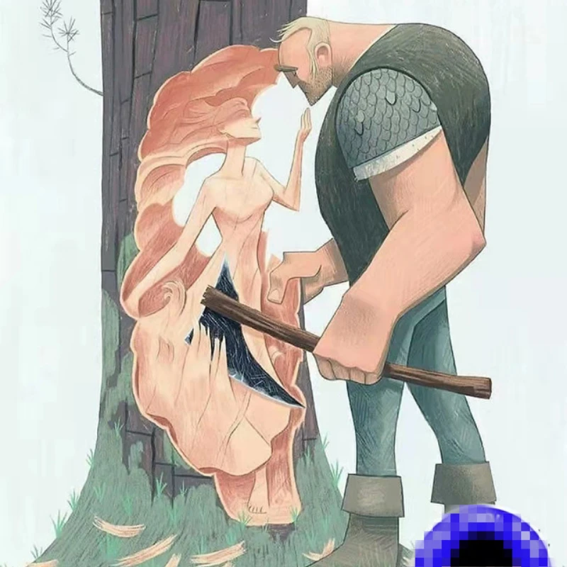 

110mm Scale Resin Model Kit Miniatures GK The Woodman The Wood Elf Unassembled and Unpainted Diy Diorama Toys