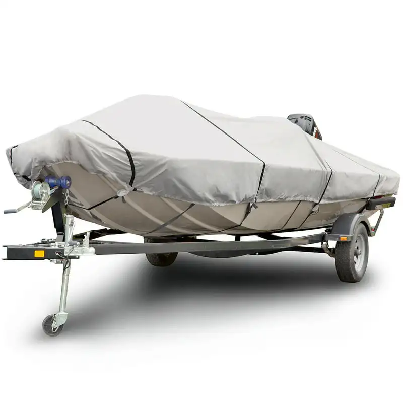 

Denier Low Profile Flat Front Boat Cover, Waterproof Outdoor Protection, Size BTSD-8 22'-25' Long, 106" Beam