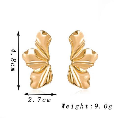 Золотые серьги-капли Guangtuo