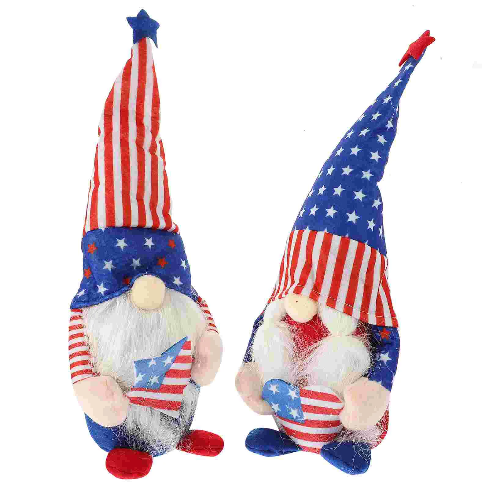 

2pcs 4th Of July Gnomes American Flag Decor Independence Day Gnome Patriotic Gnome Decoration Plush Gnomes