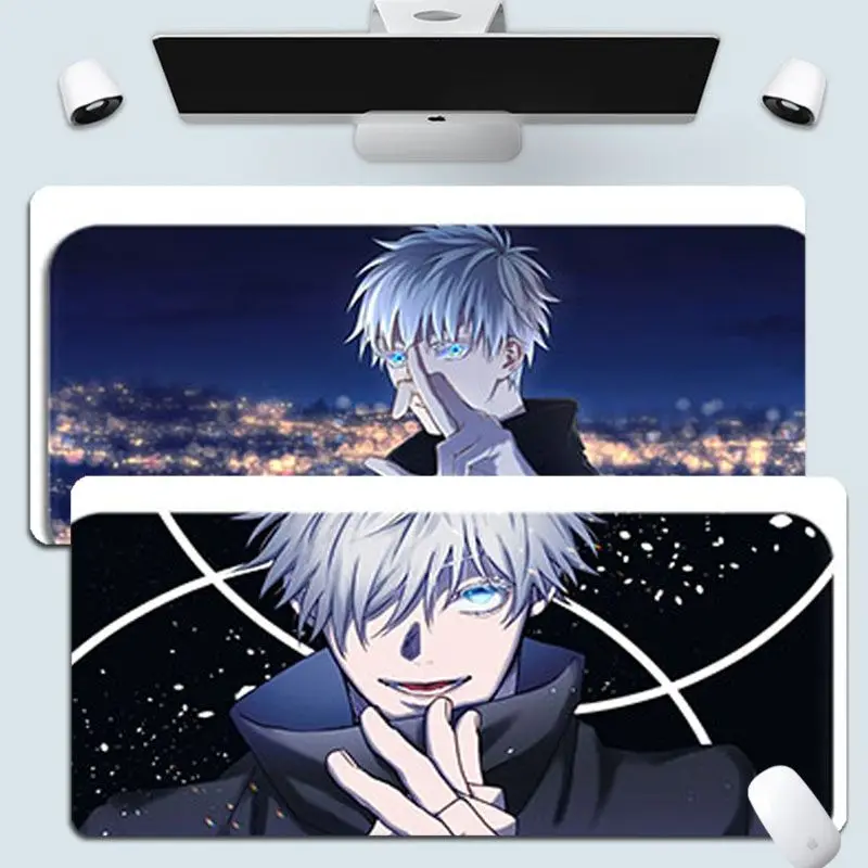 

Anime Jujutsu Kaisen Gojo Satoru Extra Large Desktop Desk Mat Kawaii Gaming Accessories Students Writing Pad Writing Desk Mats