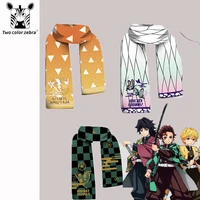 demon slayer kamado nezuko dimensional anime scarf winter textile keep warm bib couples parent child supplies