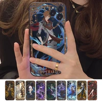 anime genshin impact phone case for iphone 13 11 8 7 6 6s plus x xs max 5 5s se 2020 xr 11 pro diy funda