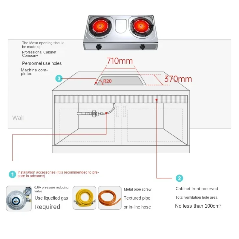 Высокая пожарная газовая двойная горелка-Инфракрасная горелка совместимая с