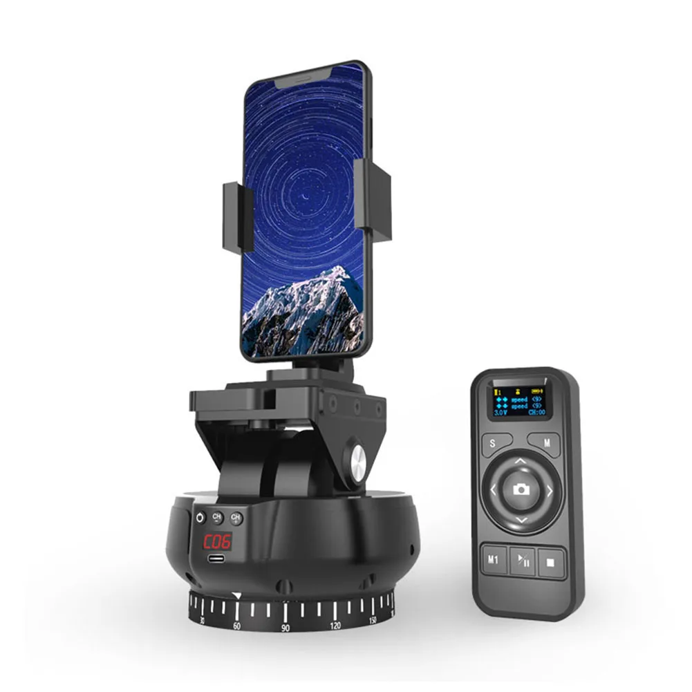 

360 Rotation Selfie Wireless Electric Phone Camera Gimbal Stabilizer Vlog Cradle Head Tracking Holder Camera Supplies