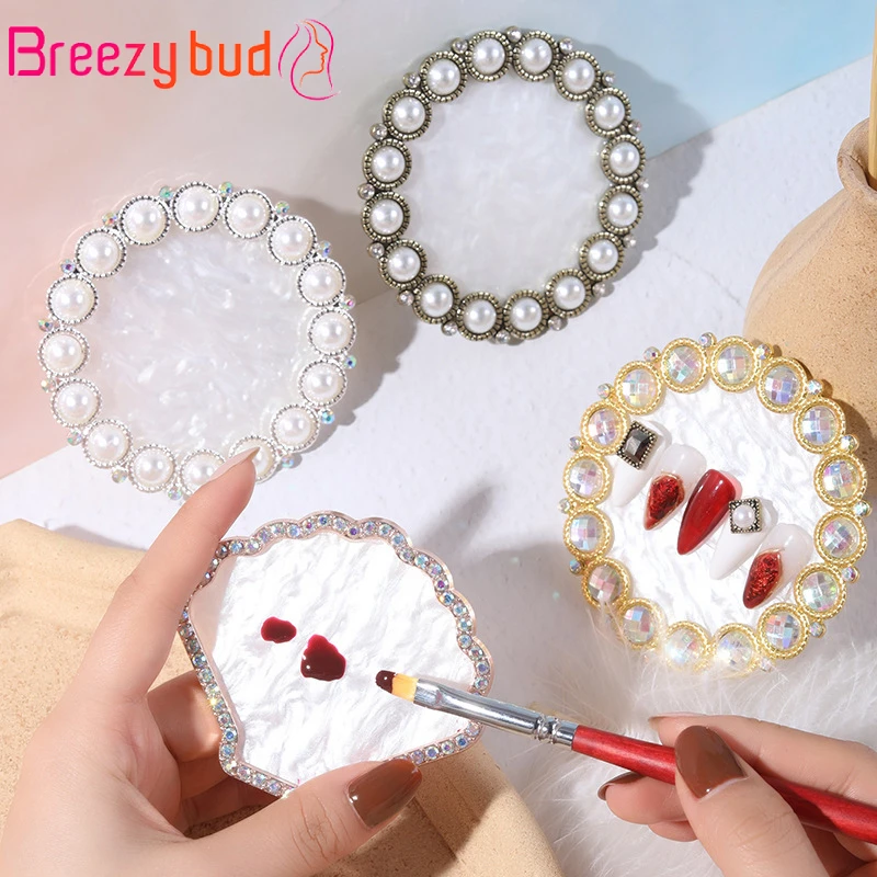 

1 Pc Multi-styles False Nail Tips Display Board Resin Pearl Nail Art Plate Practice Showing Stand Boards Palette Nail Tools
