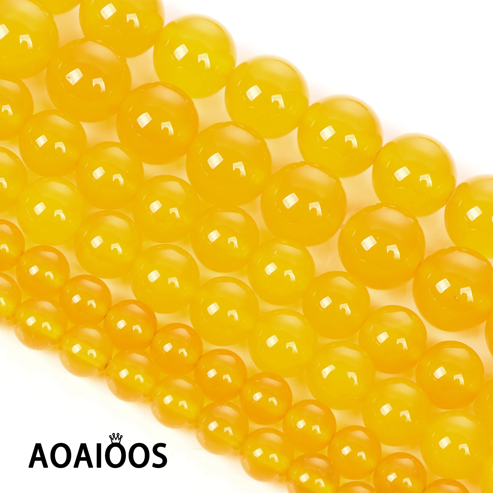

400mm 29 To 91 Pcs Natural Yellow Agates Stone Beads Make Up Silver 925 for Jewelry Making Bracelets Pulseira Marvels Abalorios