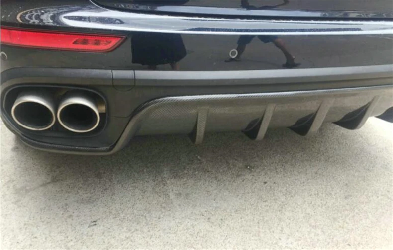 Высококачественный задний диффузор из настоящего углеродного волокна бампер