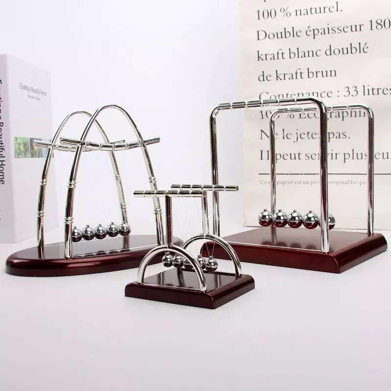 

Newton Cradle Balance Steel Balls Perpetual Motion Collision Ball School Teaching Physics Science Pendulum Toy Home Decoration