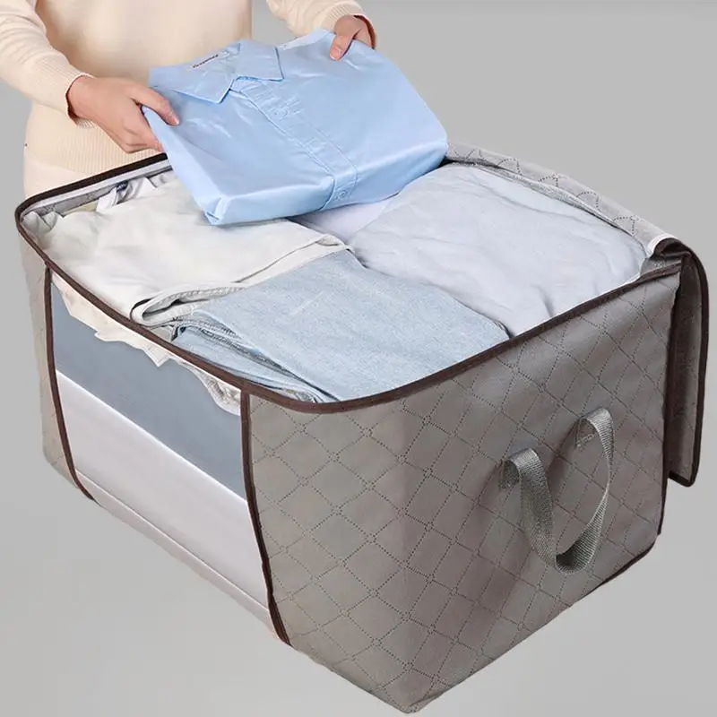 

Ultimate Storage Solution for Organizing Quilts, Clothing, Luggage, and Bedding - The Versatile Storage Bag You've Been Waiting