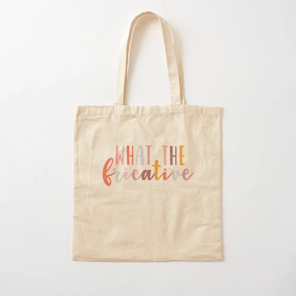 What the Fricative Speech Language Pathologist Speechie Boho Rainbow Ретро большая сумка многоразовые сумки