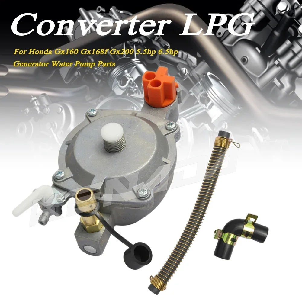 

Для Honda Gx160 Gx168f Gx200 5,5 л.с. преобразователь, регулятор давления, редуктор Lpg Gasoline Ng, комплект для переоборудования карбюратора 3 кВт