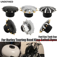 fuel gas tank cap for harley sportster xl 883 1200 touring road king softail dyna motorcycle cnc vented decorative spike oil cap