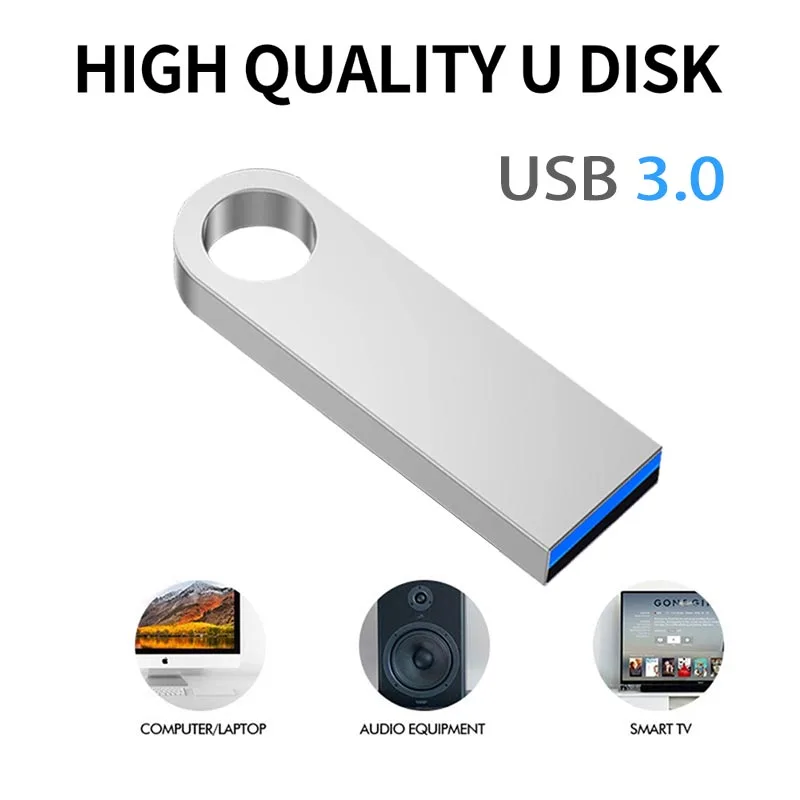 USB флеш-накопитель 3 0 флешка 128 ГБ 64 32 16 8 металлический накопитель |
