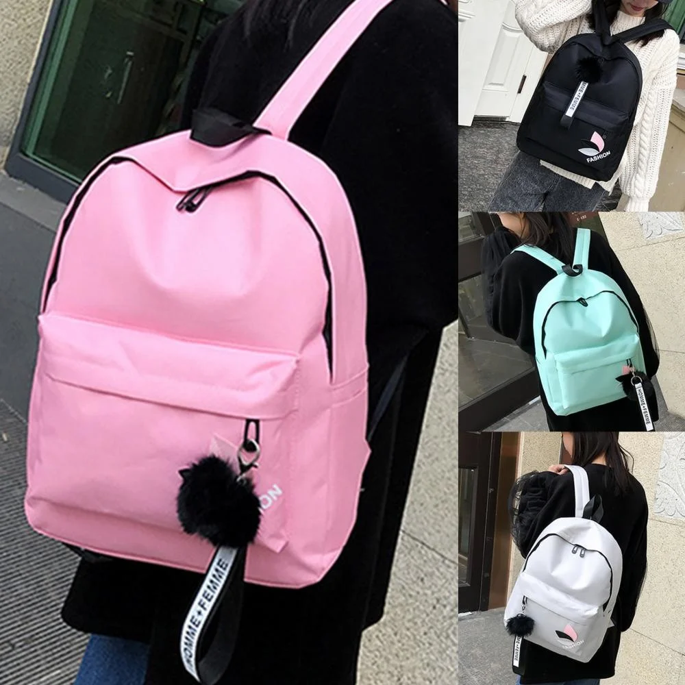 

Women Casual Korean Style Canvas Backpack Travel Outing hool Bag Storage Pouch