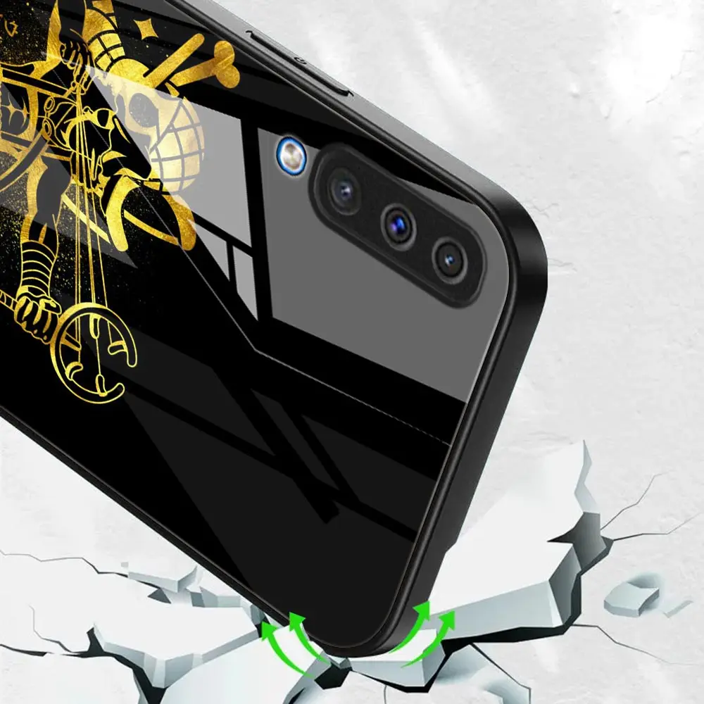 hot anime one piece glass phone case for samsung galaxy a50 a70 a30 a40 a10 a20e a20s a50s a70s a52 a1 a71 cover coque free global shipping