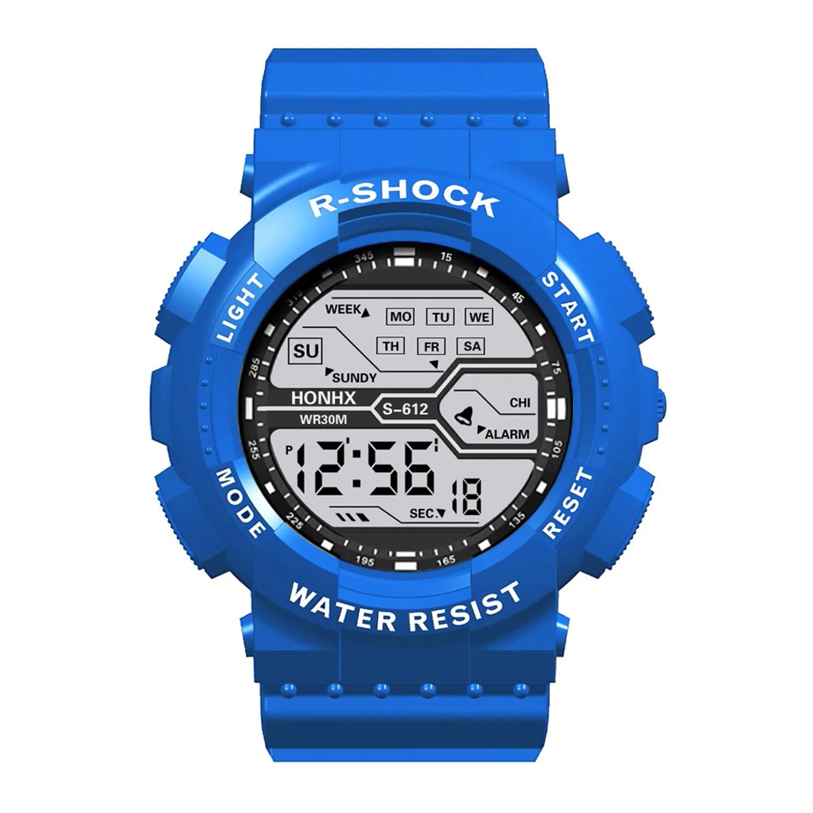 

Fashion Waterproof Men'S Boy Lcd Digital Stopwatch Date Rubber Sport Wrist Watch Digital Watches RelóGios Digitais Zegarek MęSki