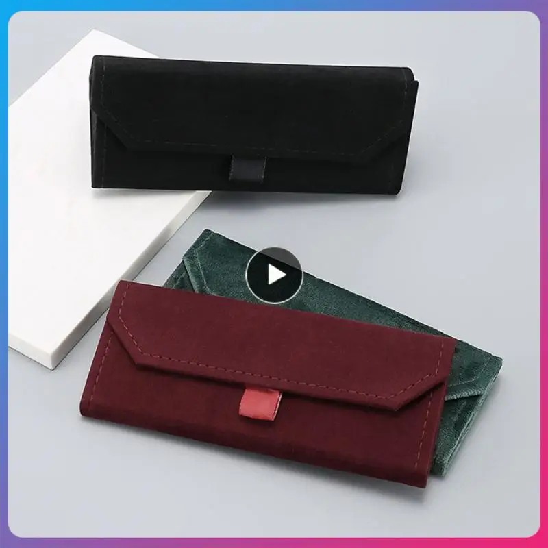 

Retro Eyewear Cases Waterproof Moisture-proof Glasses Storage Box Glasses Glasses Case Wear-resistant Triangle Folding Box