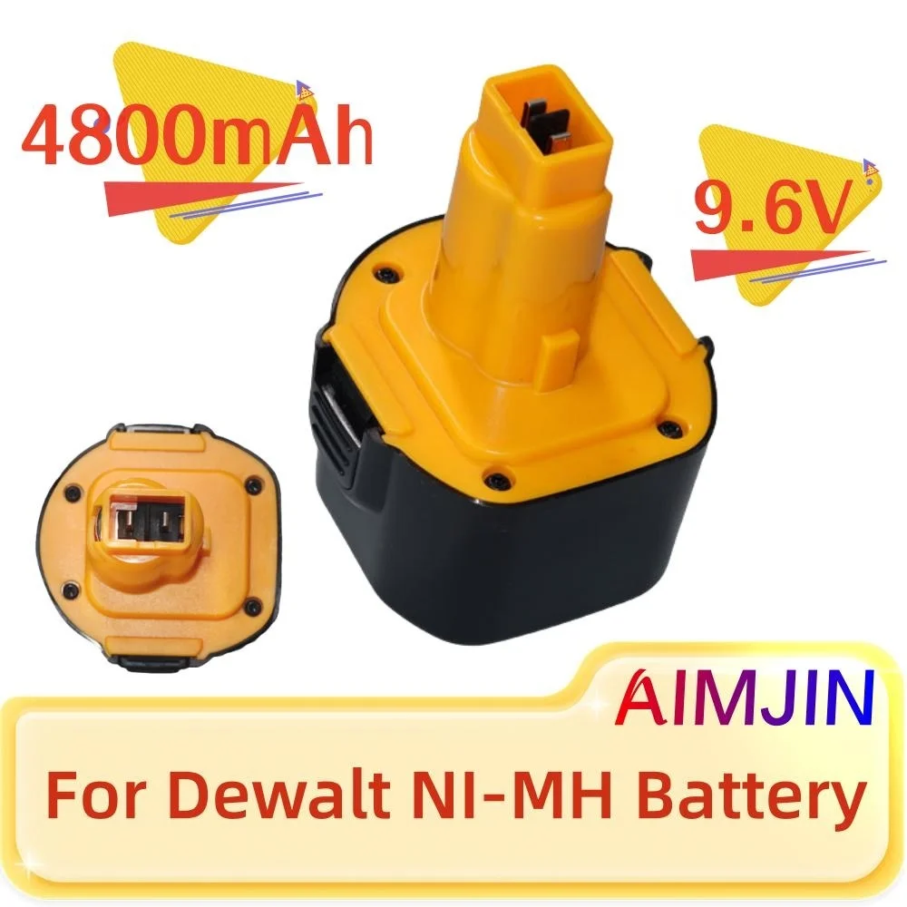 Перезаряжаемая батарея для Dewalt 9,6 в 4800 мАч Ni-MH, резервная портативная батарея для электроинструмента, для DE9061 DE9062 DW9061 DW9062 DE9036 DW9