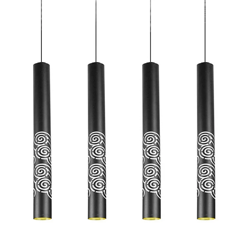 Современная светодиодная подвесная люстра с COB матрицей потолочная лампа