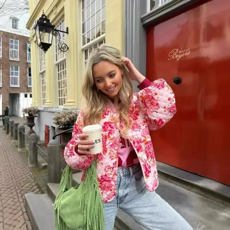 Модная женская Повседневная простая хлопковая куртка с круглым вырезом и