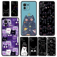 fashion cute cat aesthetics phone case for xiaomi poco x3 nfc m3 f3 m4 mi 12 11 ultra note 10 lite 11x 11t 10t pro 9t 11i cover