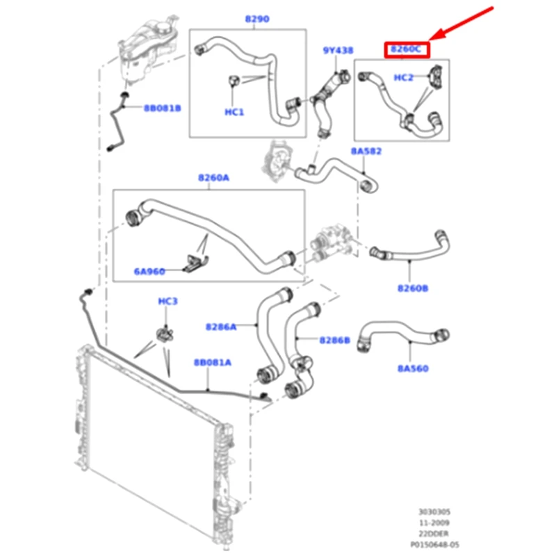 Один шланг для турбокомпрессора EGR Land Rover Freelander 2 Ranger evodiscovery Sport LR000943 LR000941
