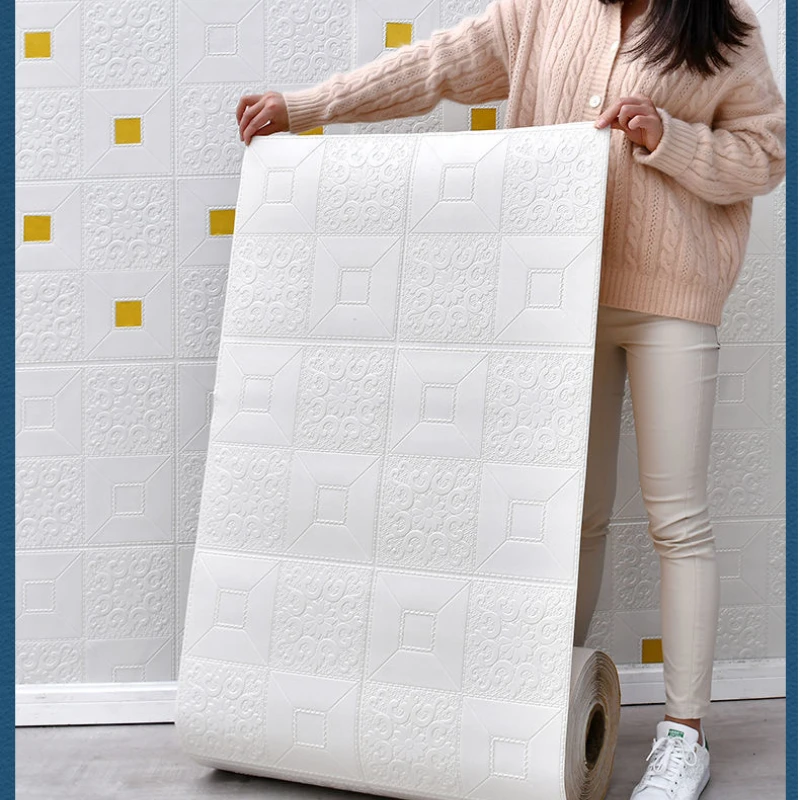

3D-наклейки на стену с имитацией кирпича из пены, самоклеящиеся водонепроницаемые обои «сделай сам» для гостиной, спальни, кухни, фоновое украшение для дома