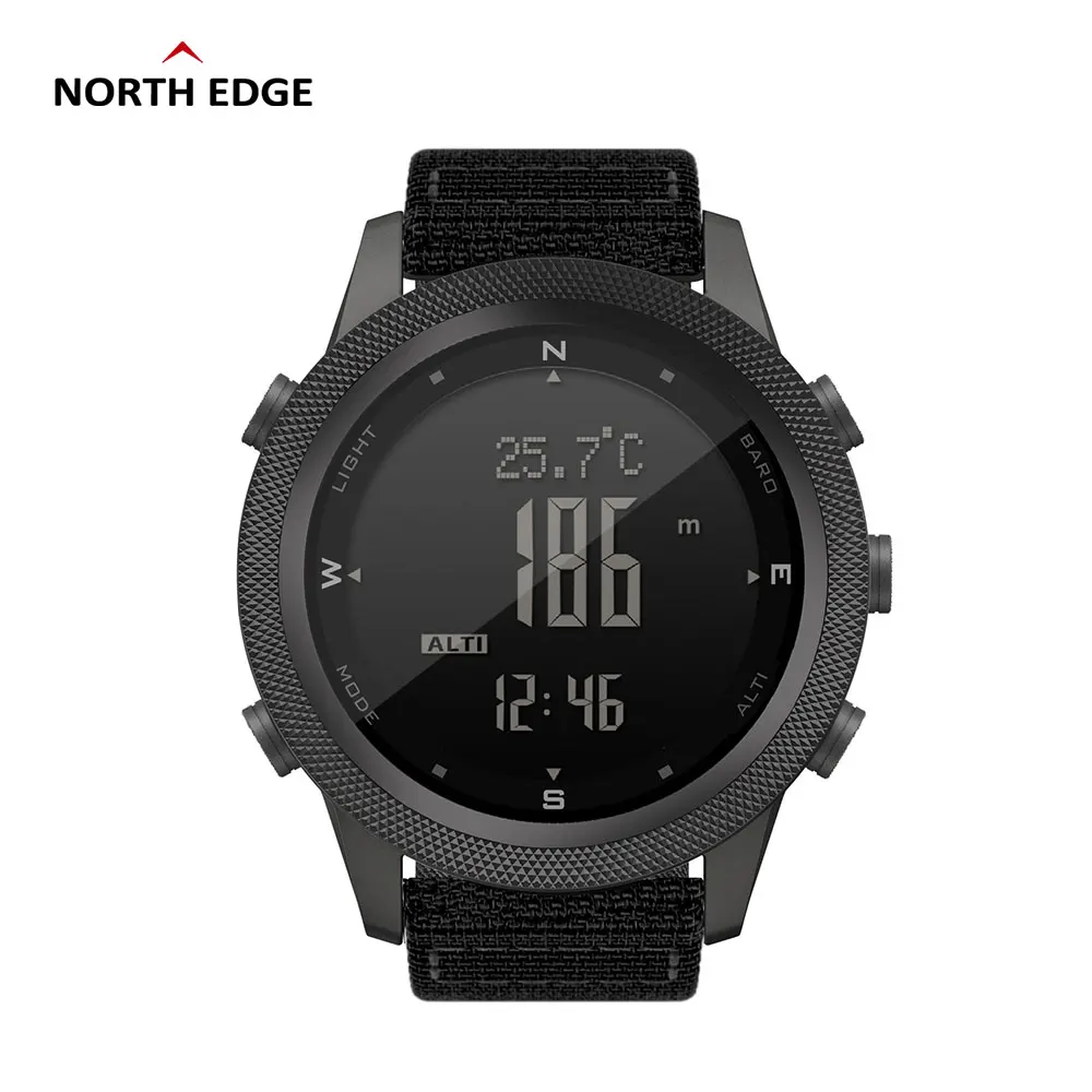 

2022 New APACHE-46 NORTH EDGE Sports Men Digital Smart WatchMilitary Army Waterproof 50M Altimeter Barometer Compass World Time