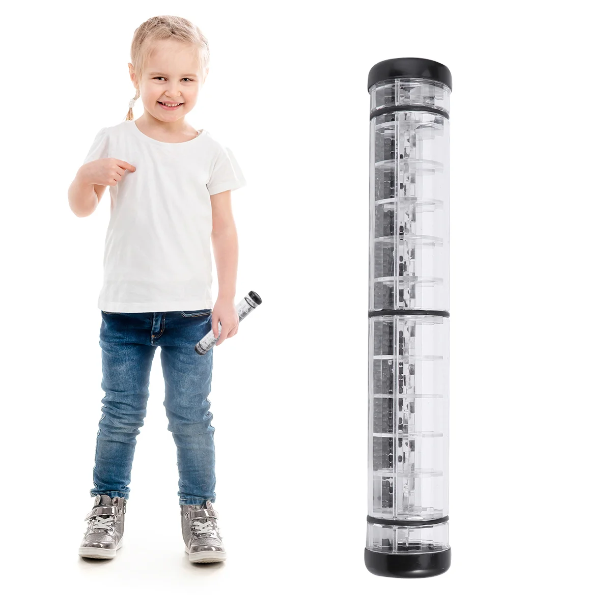 

Rainmaker Rain Musical Instrument for Toddlers and Kids Sensory Developmental Shaker Guiro