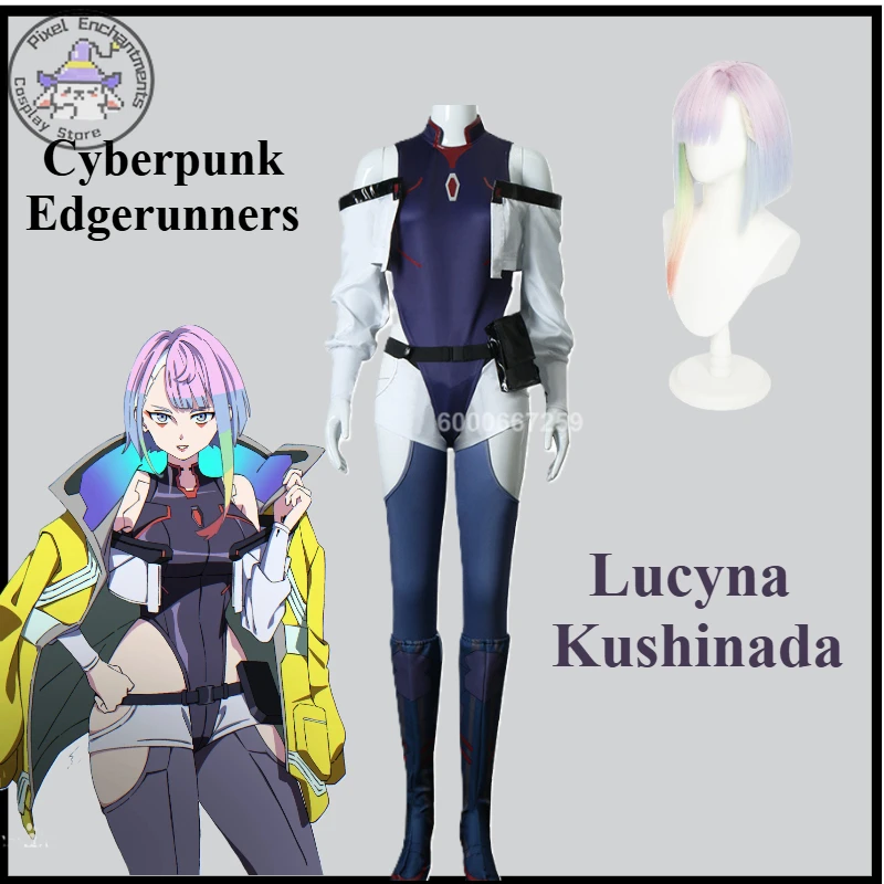 Аниме Киберпанк: Edgerunners Люсина Костюм Косплей Сексуальное женское боди