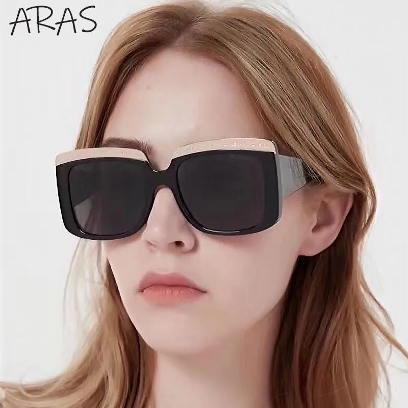 

Luxury Square Sunglasses Women 2023 Brand Designer Fashion Oversized Rectangle Sun Glasses Men Shades Vintage Big Frame Sunglass