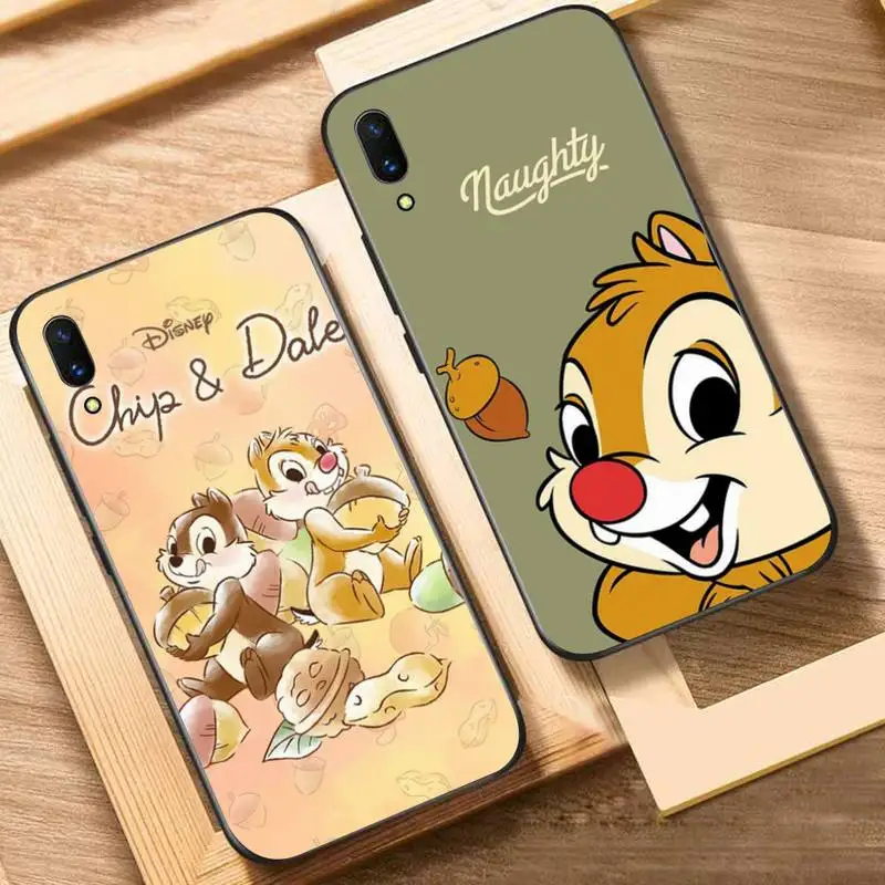 

Disney Chip And Dale Phone Case For Oppo Reno Realme C3 6Pro Cover For vivo Y91C Y17 Y19 Funda Capa