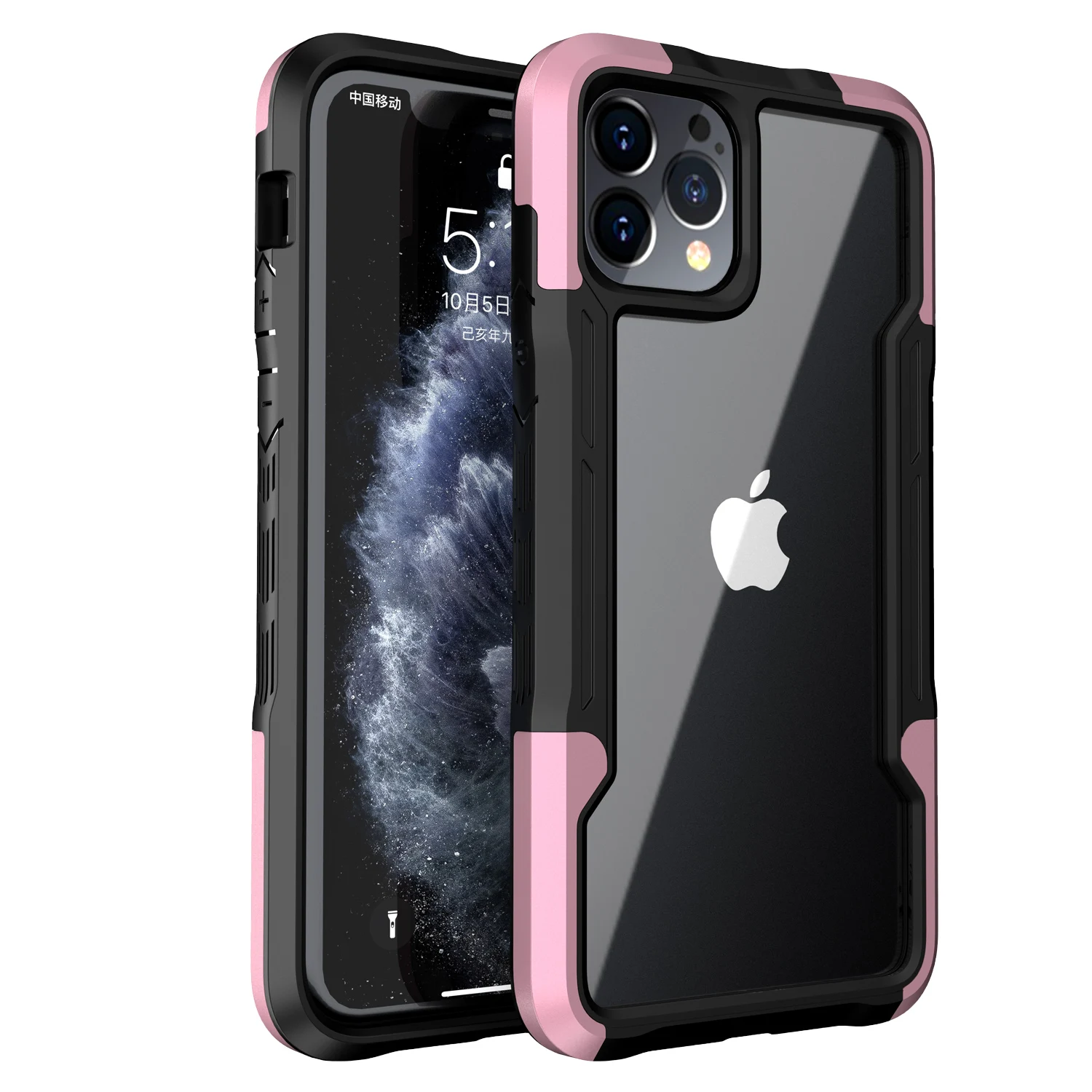 

Shockproof Rugged Tough Impact TPU Soft Phone Case For iphone 13 11 Pro Max XS Max XR X 7 8 Plus 12Mini Dual Protect Clear Cover