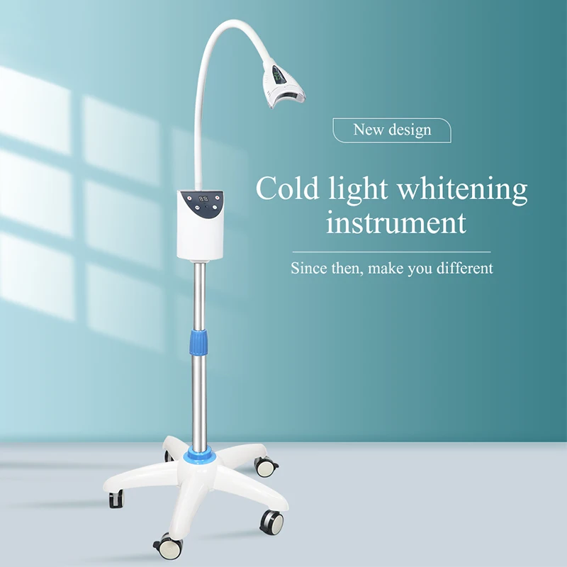 

65w Moveable Teeth Whitening Bleaching Lamp Floor Standing with Wheels Dental Cold Light Led Blue Light Lamp Instrument
