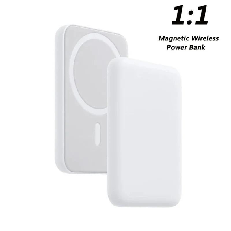 

1:1 Magnetic Wireless Charger For iPhone 12 13 14 Pro Pro Max Mini Portable Power Bank Power bank | Spare External Battery Pack