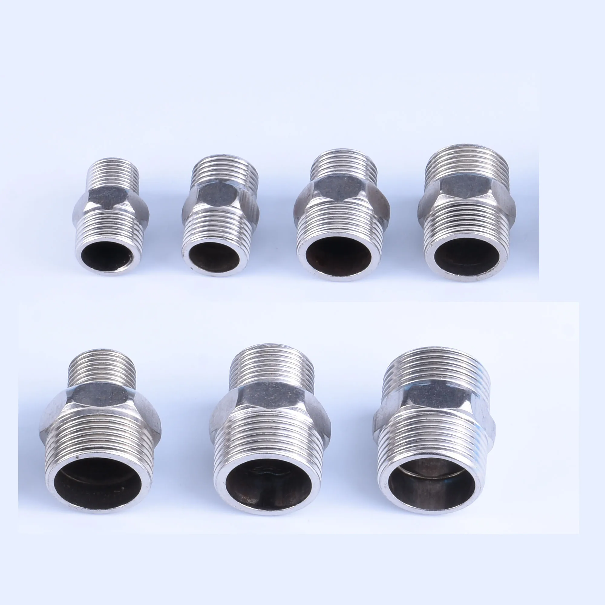 

1 pcs Screw Thread Threaded Fitting Fittings Stainless Steel Pipe Connector Pipes Plumbing Home Improvement