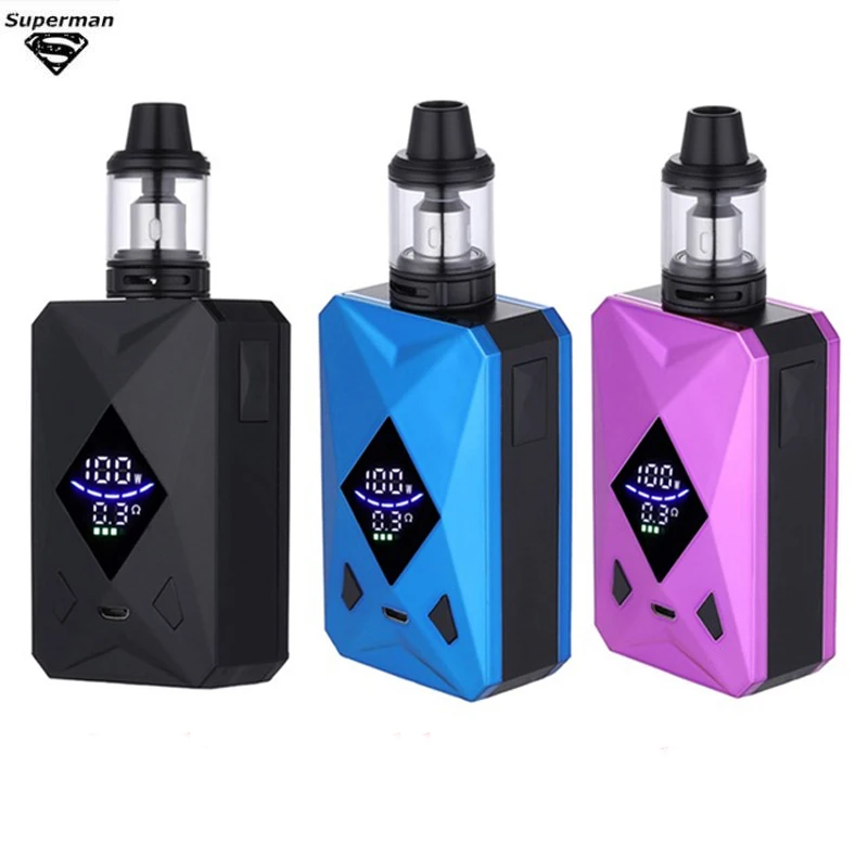 

New SUB TWO M6 100W Box Mod Kit with 4ml Vape Atomizer 2600mah battery Vaporizer huge Smoke Cessation Electronic Cigarette