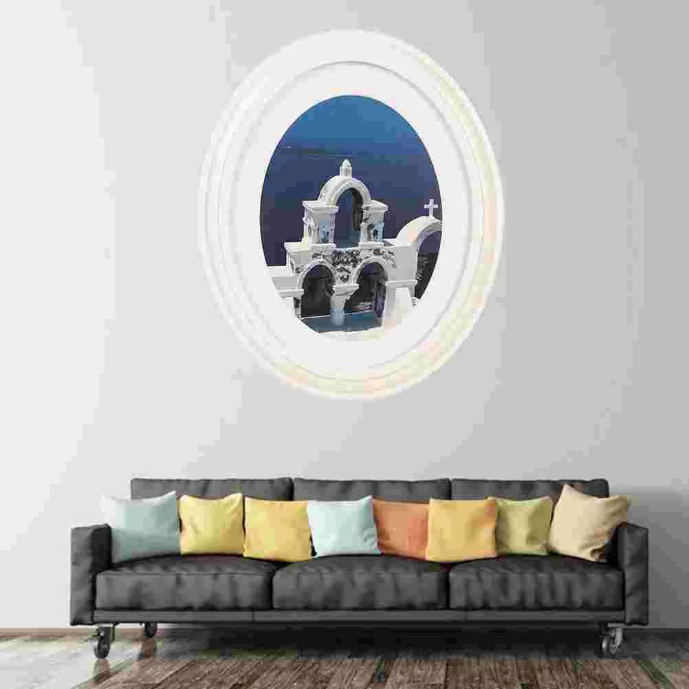 

Рамка для фотографий, овальные рамки, настенное фото, деревянный подвесной декоративный инструмент, винтажный Декор для дома, деревянный де...