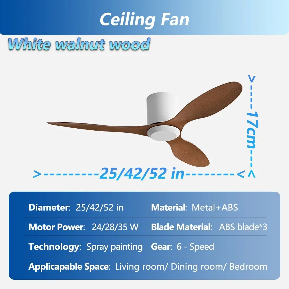 

Потолочный вентилятор 52 дюйма 3 лопасти винтажный промышленный ABS