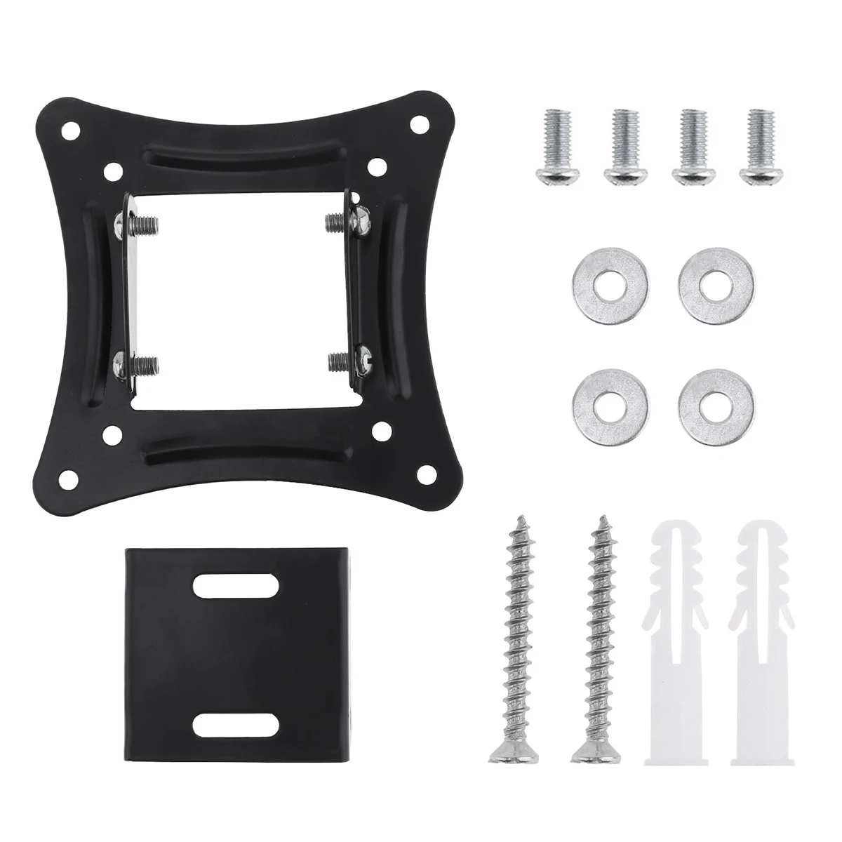 1 Pc Universal TV Wall Mount Bracket Fixed Flat Panel TV Frame Support 15 ° Tilt Fit for 14-26 Inch LED Screens Monitors