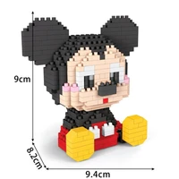 disney mickey mouse minne dumbo simba goofy dog eeyore timon pumbaa diamond small particle building blocks model toys kid gift