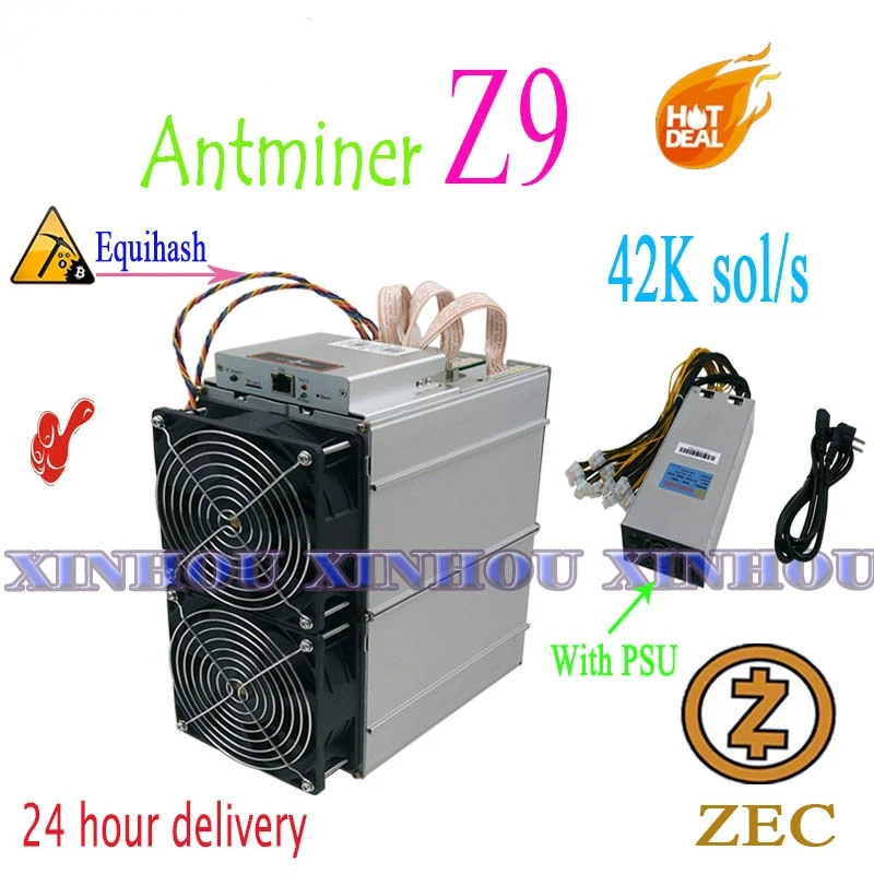 

Used Bitmain Antminer Z9 42k Equihash ASIC miner mining ZEC Better than Innosilicon A9 antminer z9mini S17 Z11 S17e M21S T17 Z15