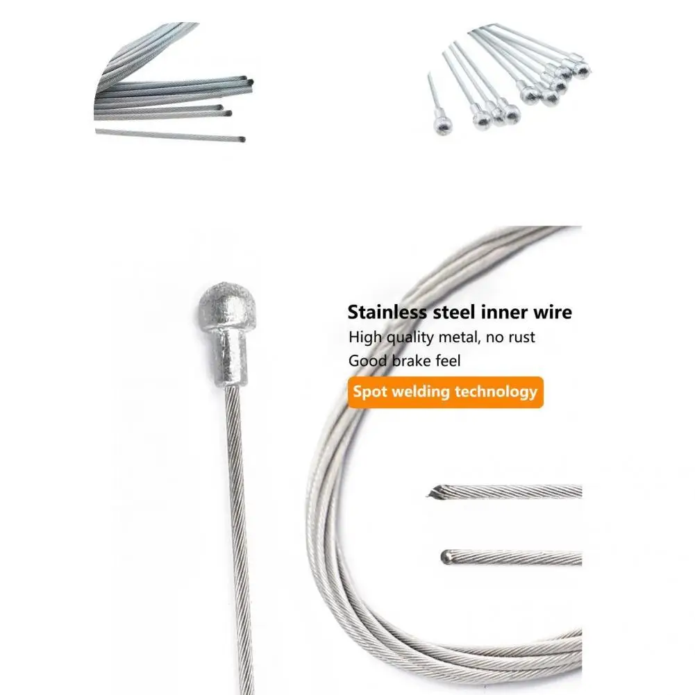 

10Pcs Bicycle Brake Cable Practical Fine Workmanship Brake Core Cable Anti-rust Helpful Brake Core Cable