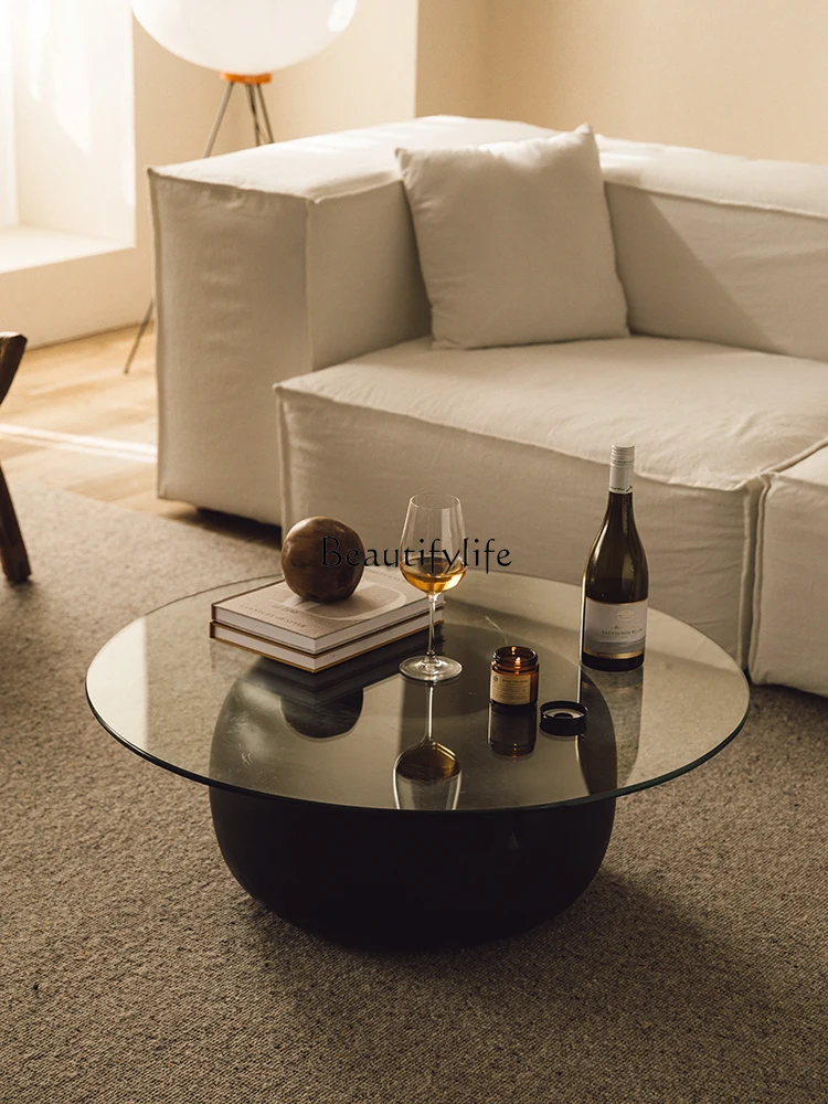 Кофейный столик в стиле Miji украшение для гостиной круглая черная декорация