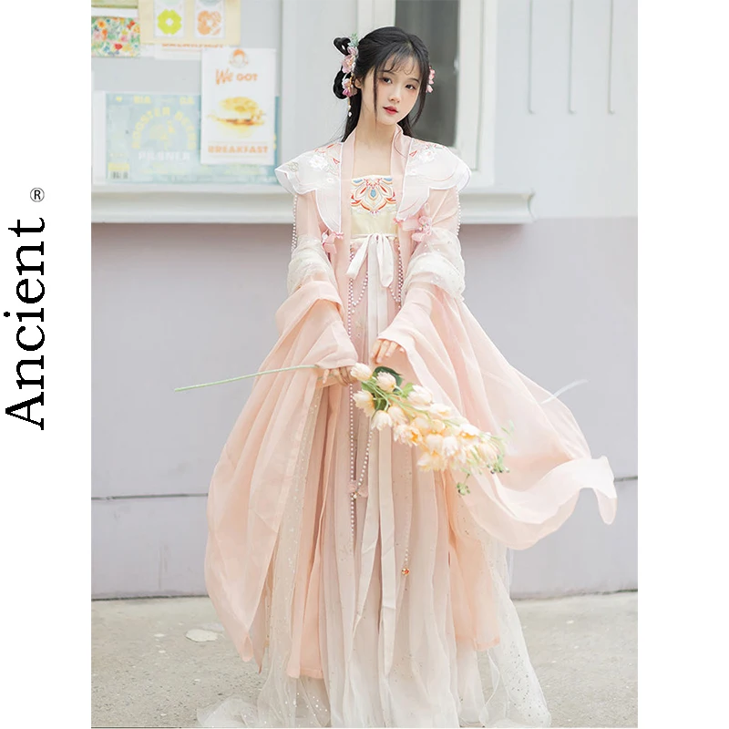 

Autumn New Asian Chinese Traditional Clothing Kimono Han Women Song Fashion Cosplay Fairy Princess Stage Comfortable Costume Set