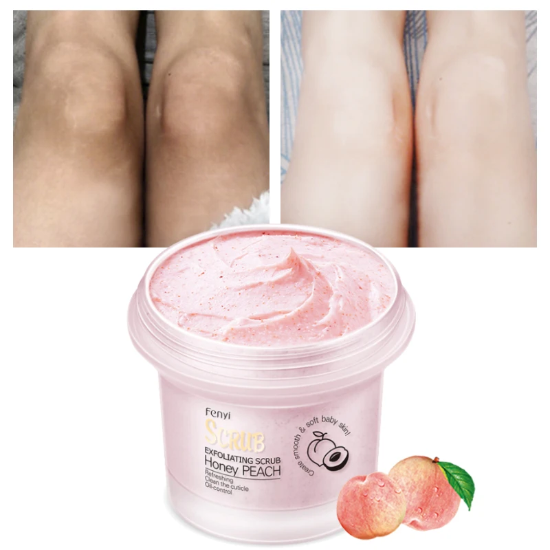 

Peach Fragrance Body Scrub Moisturizing Hydrating Exfoliating Chicken Skin Inhibit Melanin Brighten Complexion Unisex Skin Cares