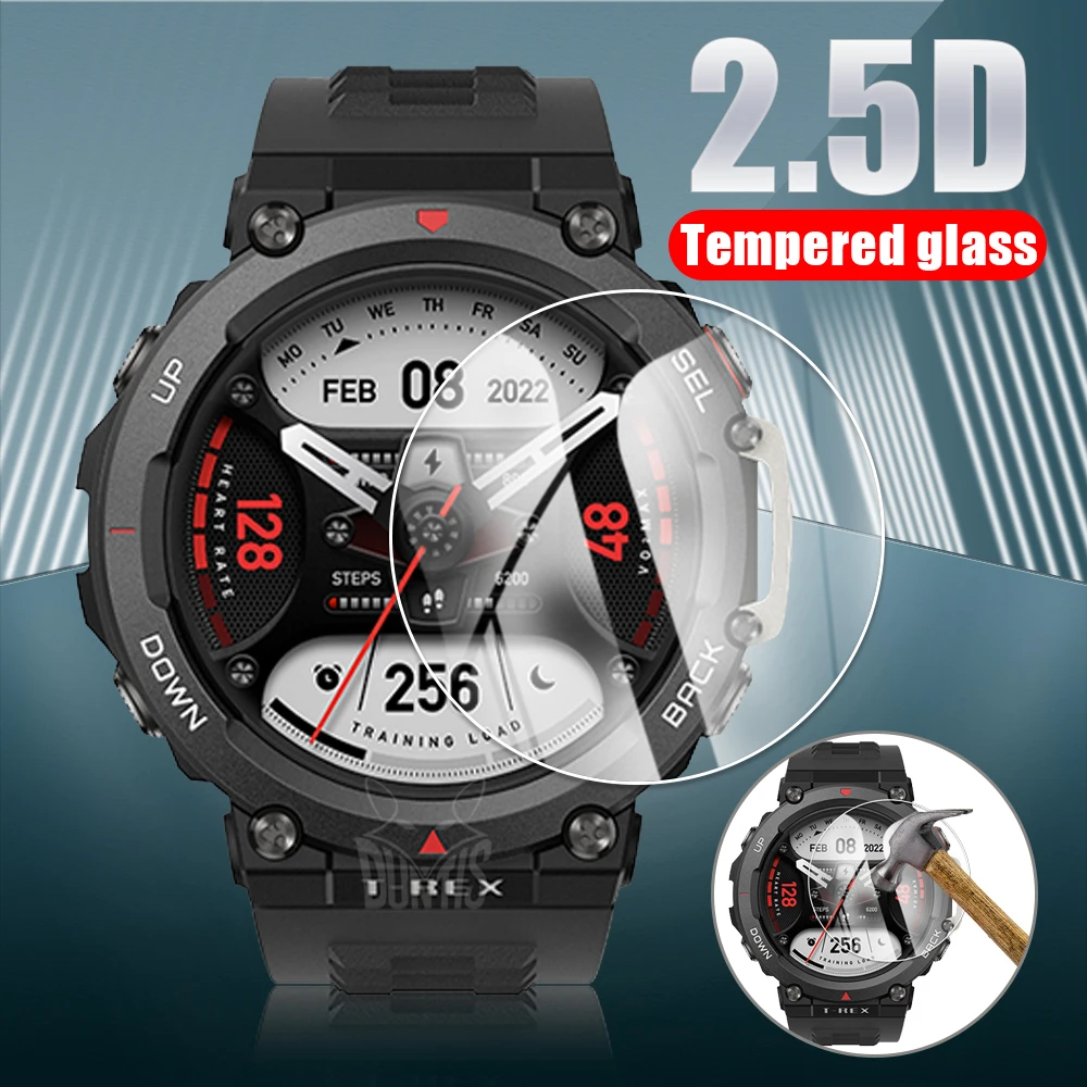 

Screen Protector for Amazfit T Rex 2 Pro Tempered Glass for Huami T-Rex TRex Smart Watch Protective Film Cover Accessories