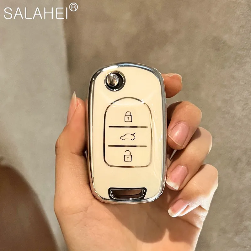 

High Quality TPU Car Remote Key Case Cover Shell For Baojun 730 510 560 310 630 310W Auto Key Protector Accessories Keychain