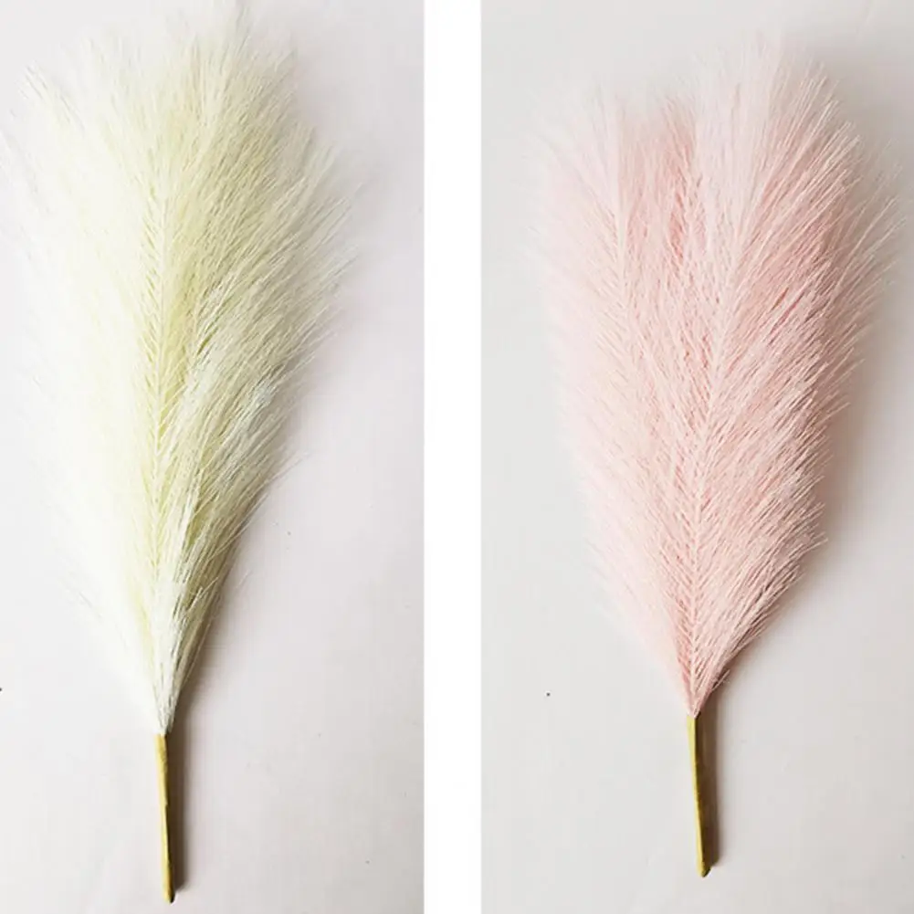 

Fake Plant Nice-looking Multiple Color Anti Fade 5 Forks Fake Pampas Grass Simulation Plant Artificial Plant 3Pcs/Bag